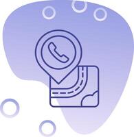 Help center Gradient Bubble Icon vector