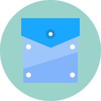 Pocket Square Flat Circle Icon vector