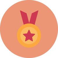 Achievement Flat Circle Icon vector
