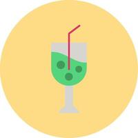 Goblet Flat Circle Icon vector