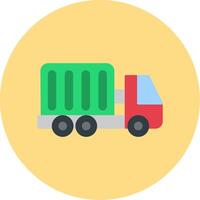 Container Flat Circle Icon vector