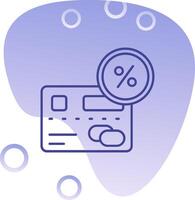 Percentage Gradient Bubble Icon vector