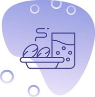 Iftar Gradient Bubble Icon vector