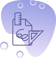 Drafts Gradient Bubble Icon vector