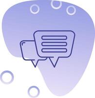 Message Gradient Bubble Icon vector