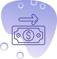 Payment Gradient Bubble Icon vector