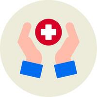 Health Care Flat Circle Icon vector