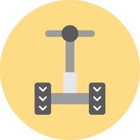 Segway Flat Circle Icon vector