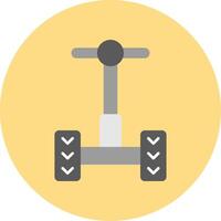 Segway Flat Circle Icon vector