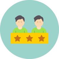 Candidates Flat Circle Icon vector