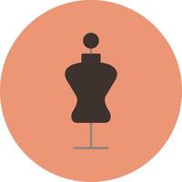 Mannequin Flat Circle Icon vector