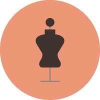 Mannequin Flat Circle Icon vector