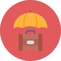 Risk Management Flat Circle Icon vector