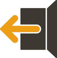 Logout Glyph Two Colour Icon vector