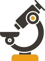 Microscope Glyph Two Colour Icon vector