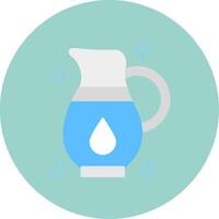 Jug Flat Circle Icon vector