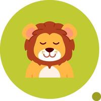 Relieved Long Circle Icon vector