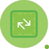 Swap Long Circle Icon vector