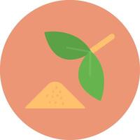 Herbal Flat Circle Icon vector