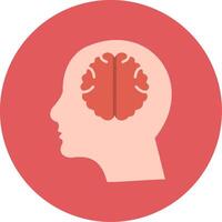 Neurology Flat Circle Icon vector