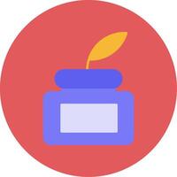 Inkpot Flat Circle Icon vector