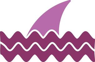 Fins Glyph Two Colour Icon vector