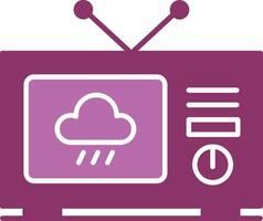 Weather News Glyph Two Colour Icon vector