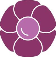 Hydrangea Glyph Two Colour Icon vector