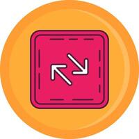 Swap Line Filled Icon vector