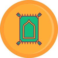 Prayer mate Line Filled Icon vector