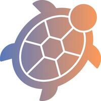 Turtle Gradient Icon vector