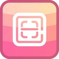 Scan Glyph Squre Colored Icon vector