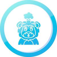 Exploding Solid Blue Gradient Icon vector