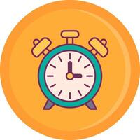 Alarm clock Line Filled Icon vector