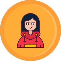 Liar Line Filled Icon vector