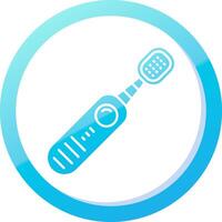 Electric toothbrush Solid Blue Gradient Icon vector