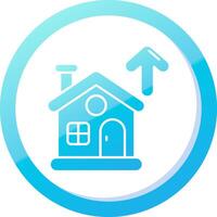 Property Solid Blue Gradient Icon vector