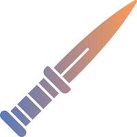 Dagger Gradient Icon vector