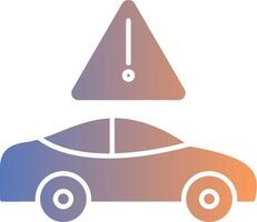 Traffic Jam Gradient Icon vector