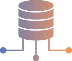 Data Connection Gradient Icon vector