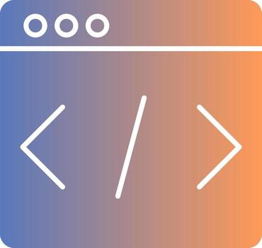 Development Gradient Icon vector