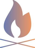 Fire Gradient Icon vector