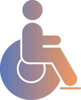 Disabled Gradient Icon vector