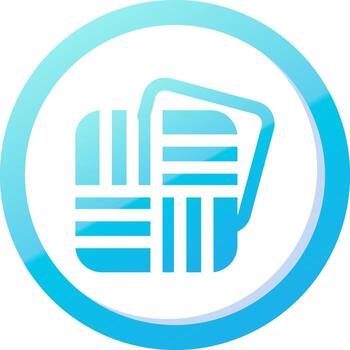 Texture Solid Blue Gradient Icon vector
