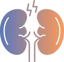 Kidney Gradient Icon vector