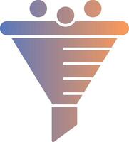 Funnel Gradient Icon vector