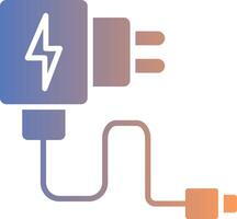 Charger Gradient Icon vector