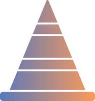 Cone Gradient Icon vector