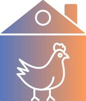 Chicken Gradient Icon vector