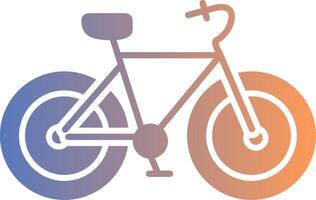 icono de gradiente de bicicleta vector